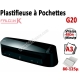 Plastifieuse à Pochettes A3 - Plastifier : 80 /100/125µ G20 FALCONK Machine à Plastifier
