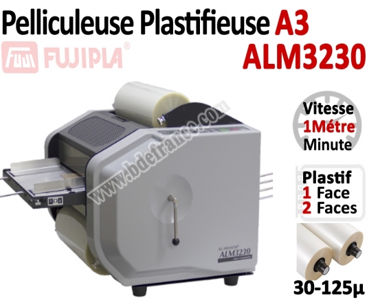 Pelliculeuse & Plastifieuse A3 - Entièrement automatique 30-125µ ALM3230 FUJIPLA N°3 Plastifieuse en continu