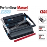Perforelieur Manuel 20 Pages A4 - Anneaux Plastiques,Relier 450 feuilles