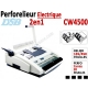 Perforelieur Electrique 20 feuilles A4 - Anneaux Plastique & 3:1 Métalliques CW4500 DSB N°3 Perforelieur Multifonctions