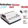 Perforelieur  Electrique 15 feuilles A4 - Anneaux Plastique & 4 Trous Classeur