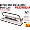 Perforelieur 3:1 + demi lune 10 pages - 3:1 uniquement pour calendrier