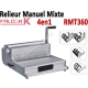 Relieur Manuel Plastique / Metal/ Coil -  Relier jusqu'a 450 Feuilles RMT360 FALCONK Machine à relier par anneaux