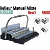 Relieur Manuel Plastique / Metal - Relier jusqu'a 450 Feuilles