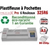 Plastifieuse à Pochettes A3 Pro - 6 Rouleaux reconditionné