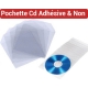 Pochette CD Protection Avec Rabat - Pochette CD Dos Adhésif  FALCONK N° 6 - Pochette Cd/Dvd Adhésive Et Accessoire