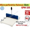 Micro-perforatrice Raineuse : 32cm -Traçage Du Rainage 0,8-1,1-1,5 mm