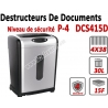 Destructeur Coisée 4 x 38mm - Jusqu'à 15 feuilles Vitese 1.8 m/mn