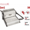 Perforelieur  Manuel 25 feuilles A4 - Anneaux Plastiques & 4 Trous Classeur