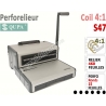 Perforelieur 4:1 Manuel 15 pages A4 -Reliure Coil 4:1 Trous Ronds
