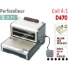 Perforelieur 4:1 Electrique 25 pages A4 -Reliure Coil 4:1 Trous Ronds