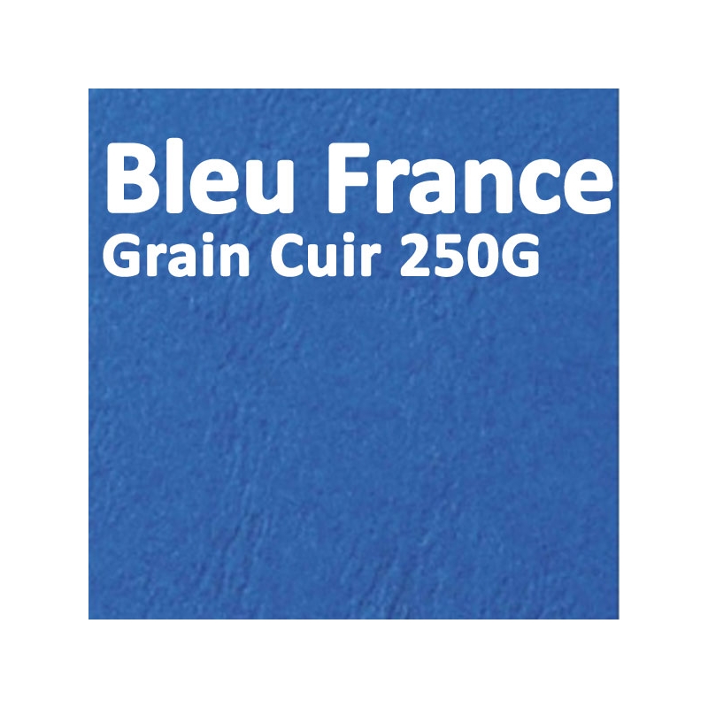 Couvertures Grain cuir pour reliure A4 270g Bleu foncé - Paquet de