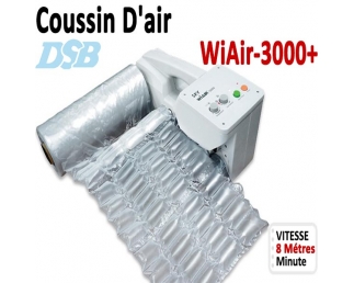 Vitesse gonflage coussins d'air 8m/Min - Jusqu'à 200 Cartons Par Jour WIAIR3000+ DSB Machine D'emballage Coussin D'air