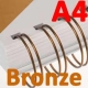 Anneaux métalliques 3:1 BRONZE FALCONK N° 3 - Anneaux métalliques A4 Bronze & A5