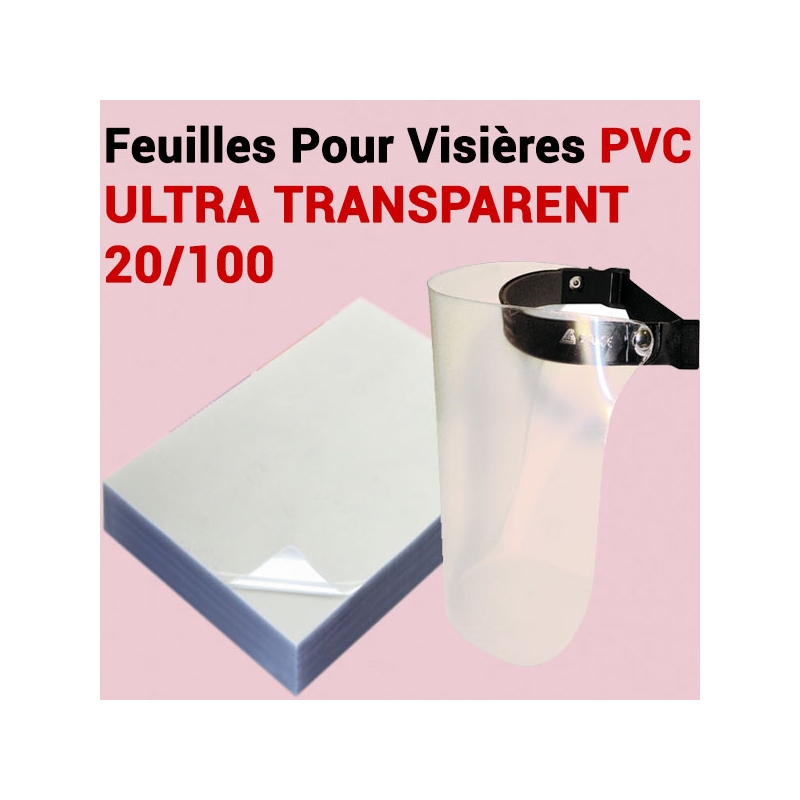Feuilles A4 Pour Visières PVC 20/100 transparent 7,90 €HT ULTRAT20A4