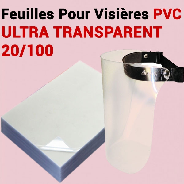 Feuilles A4 Pour Visières PVC 20/100 transparent 7,90 €HT ULTRAT20A4