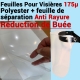 Feuilles Pour Visières 175µ transparent - Réduction de Buée Le paquet de 100 feuilles SUPPRO FALCONK A - Consommable Pour Rel...