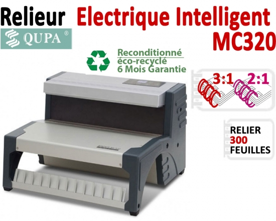 Relieur Electrique Metal 3:1 & 2:1 -Relier jusqu'au 300 feuilles. MC320POCC QUPA  C - Relieur professionnel