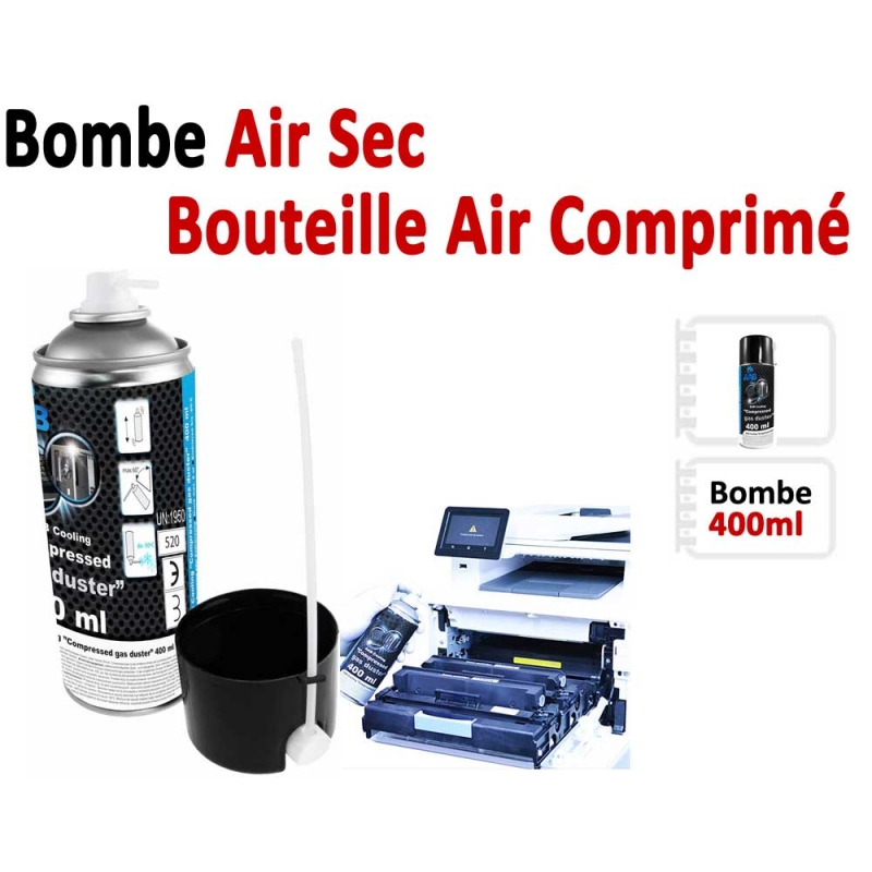 Bombe Air Sec 400ml,Bouteille Air Comprimé, Nettoyage des Ordinateurs