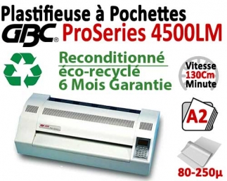 Plastifieuse à Pochettes A2 Pro - 6 Rouleaux reconditionné ProSeries 4500LMOCCA FALCONK Machine à Plastifier