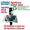 Agrafeuse à plat électrique - A plat 50 feuilles à Cheval  20 feuilles reconditionné