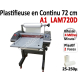 Plastifieuse en Continu 72 cm / A1 - Stand inclus, Vitesse : 400 cm/mn LAM 720D FALCONK N°3 Plastifieuse en continu
