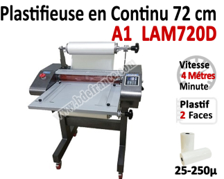 Plastifieuse en Continu 72 cm / A1 - Stand inclus, Vitesse : 400 cm/mn LAM 720D FALCONK N°3 Plastifieuse en continu