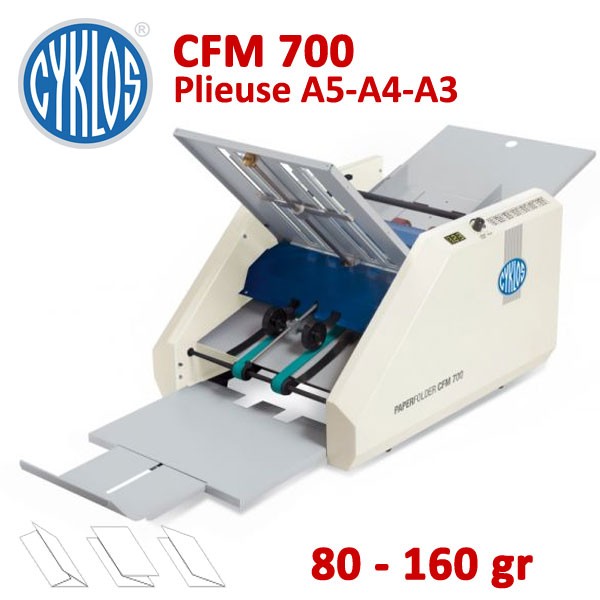 CYKLOS - Plieuse de courrier CFM 500 pour format papier A4, A5, A6
