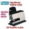 Agrafeuse à plat électrique - 2-50 feuilles